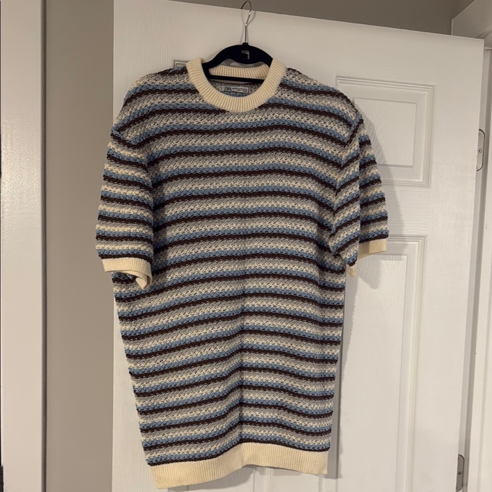 ZaraStriped Multicolor Men's Sweater